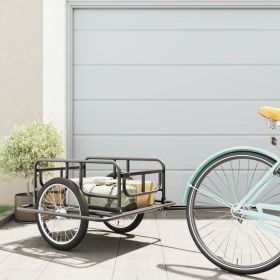 Bike Trailer 51.2"x28.7"x19.1" Steel Black