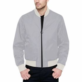 Mens Jacket, Slate Gray Bomber Jacket