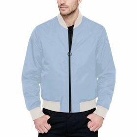 Mens Jacket, Serenity Blue Bomber Jacket