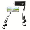 Adjustable 360 degree rotating safety rearview mirror, scratch resistant rectangular bicycle mirror (2 pieces)