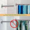 Stretchable 304 Stainless L Shaped Bathroom Bathtub Corner Shower Curtain Rod Rack, Drill Free Install, for Bathroom, Clothing Store