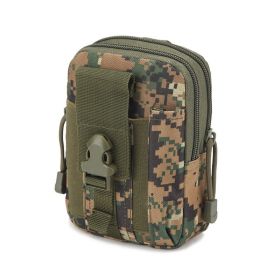Waist Pouch; Portal Wasit Bag For Camping; Travel; Running (Color: jungle digital)