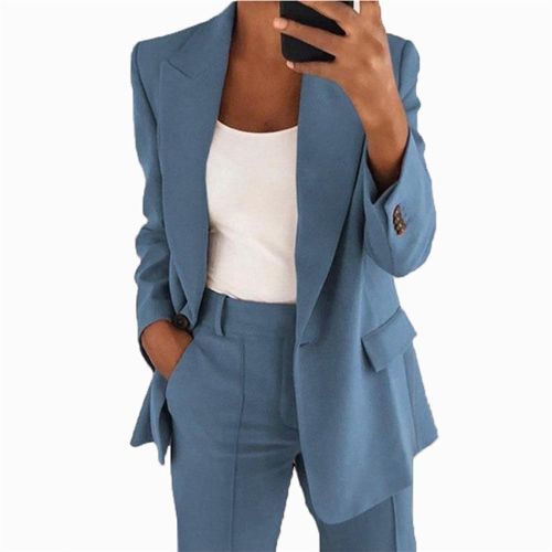Autumn and winter new fashion Lapel slim cardigan temperament suit coat women's wear