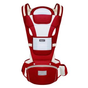 Baby Carrier with Hip Seat, Multi-Functional 9 in 1 Baby Carrier (Color: Red)