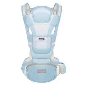 Baby Carrier with Hip Seat, Multi-Functional 9 in 1 Baby Carrier (Color: Light Blue)