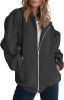 Women's Cute Hoodies Teen Girl Fall Jacket Oversized Sweatshirts Casual Drawstring Clothes Zip Up Y2K Hoodie with Pocket