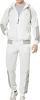 Men's Tracksuits 2 Piece Outfits Hooded Full Zip Casual Sweatsuits Regular Slim Fit Sport Suits Jacket & Pants Sets
