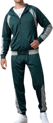 Men's Tracksuits 2 Piece Outfits Hooded Full Zip Casual Sweatsuits Regular Slim Fit Sport Suits Jacket & Pants Sets