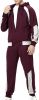 Men's Tracksuits 2 Piece Outfits Hooded Full Zip Casual Sweatsuits Regular Slim Fit Sport Suits Jacket & Pants Sets