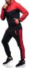 Men's 2 Piece Tracksuit Stitch Hoodie Pants Sport Suit Zipper Cardigan Casual Sport Suit