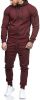 Mens 2 Piece Tracksuit Zipper Hoodie Pants Athletic Tracksuits Casual Hooded Outdoor Sport Suits