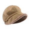 Fleece Lined Beret for Women Fleece Bucket Hat Painter Hat