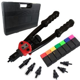 ALLSOME BT-605 Riveter Gun tool Hand Insert Rivet Nut Tool Manual Mandrels M3 M4 M5 M6 M8 M10 M12 HT2597 (Color: BT-605 WITH BOX)