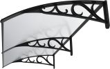 40 Inch X 80 Inch Window Awning Door Canopy Polycarbonate Cover Outdoor Front Door Patio Sun Shetter Tarp Car Tent Shelter Tents