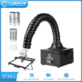 COMGROW Laser Smoke Absorber Metal Solder Fume Extractor Purifier For Soldering,Laser Engraver/Cutting,Wood Burning,3D Printer (Color: Black, Plug Type: us)
