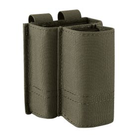 KRYDEX Tactical 5.56 .223mm Rifle with 9mm Pistol Magazine Pouch For Hunting Airsoft Vest Belt Gear Compatible Belt & MOLLE (Color: Ranger Green)