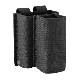 KRYDEX Tactical 5.56 .223mm Rifle with 9mm Pistol Magazine Pouch For Hunting Airsoft Vest Belt Gear Compatible Belt & MOLLE (Color: Black)