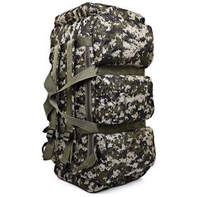 Outdoor 90L Men Tactical Luggage Bag Super Capacity Mountaineering Bags Waterproof Men Backpack Travel Camping Tent Bag (Color: camouflage 1)