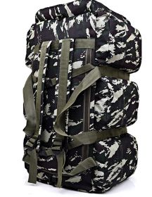 Outdoor 90L Men Tactical Luggage Bag Super Capacity Mountaineering Bags Waterproof Men Backpack Travel Camping Tent Bag (Color: camouflage 4)