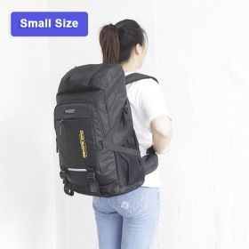 Two Sizes Classic Backpack Men Women Large Capacity Outdoor Shoulder Bags Travel Luggage Backpack Student Laptop Bag (Color: Small black)