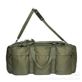 Super Capacity 100L Tactical Luggage Bag Waterproof Large Shoulder Travel Bags Backpack Outdoor Camping Tent Bag (Color: Army Green)