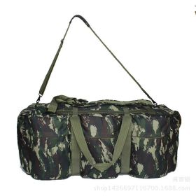 Super Capacity 100L Tactical Luggage Bag Waterproof Large Shoulder Travel Bags Backpack Outdoor Camping Tent Bag (Color: Camouflage)