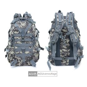 Multifunctional Hiking Camping Backpack Men's 900D Camouflage Brigade CyclingOutdoor Mountaineering Tactical Sports Bag Backpack (Color: C7 ACU)