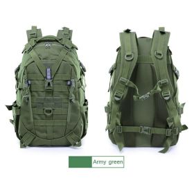 Multifunctional Hiking Camping Backpack Men's 900D Camouflage Brigade CyclingOutdoor Mountaineering Tactical Sports Bag Backpack (Color: C3 Green)