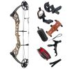 Compound Bow Archery Sets 19-70lbs Draw Weight Adjustable Shooting Right Hand Hunting Bows Adult Beginners Kit Up to IBO 320 Fps