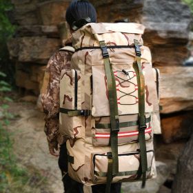 130L Outdoor Extra Large Backpack Travel Bag Tent Camping Rescue Super Capacity Luggage Backpack for men and women (Color: sansha)