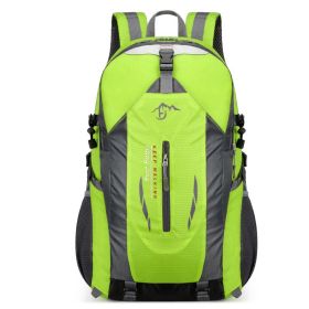 Oulylan 40L Outdoor Hiking Backpack Men Sports Climbing Bag Mochila Camping Mountaineering Bag Travel Trekking Rucksack (Color: light green)