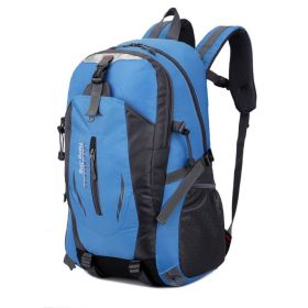 Oulylan Outdoor Sports Backpacks Camping Hiking Backpacks Sports Bag Mountaineering Bag Waterproof Climbing Backpacks Men Women (Color: Blue)