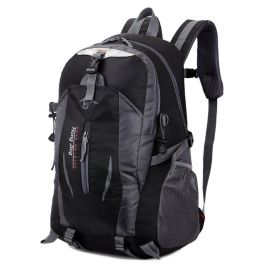 Oulylan Outdoor Sports Backpacks Camping Hiking Backpacks Sports Bag Mountaineering Bag Waterproof Climbing Backpacks Men Women (Color: Black)