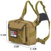 2024 New Multifunctional Vest Bag for Men's Motorcycle Cycling Chest Bag 600D Nylon Tactical Hiking Climbing Tool Kit Travel Bag