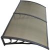 40 Inch X 80 Inch Window Awning Door Canopy Polycarbonate Cover Outdoor Front Door Patio Sun Shetter Tarp Car Tent Shelter Tents