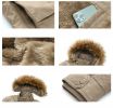 Men's Warm Parka Jacket Winter Snow Coat with Detachable Faux Fur Hood
