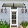 40 Inch X 80 Inch Window Awning Door Canopy Polycarbonate Cover Outdoor Front Door Patio Sun Shetter Tarp Car Tent Shelter Tents