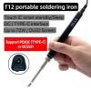 PTS80 T12 Smart Electric Soldering Iron TYPE-C/DC 5521 Interface Cordless Soldering Iron for Soldering Electronic Modules/Boards