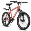 20 Inch Bike Kids Bicycle Kids Montain Bike Gear 7 Speed Bike for Boys and Girls
