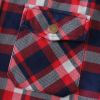 Men's Hooded Coat Plaid Flannel Button Jacket